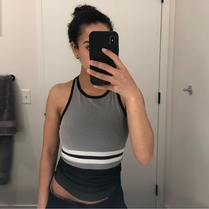 THROWBACK ATHLETA 90s INSPIRED RACERBACK//SZ XS//BLACK & WHITE